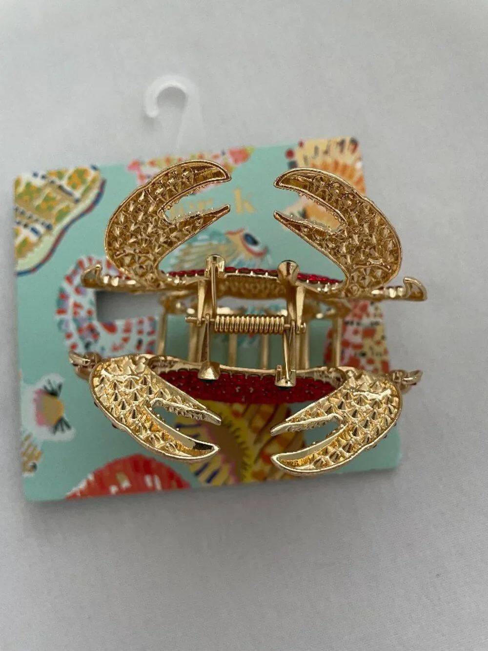 Piper K Rhinestone Crab Hair Clip